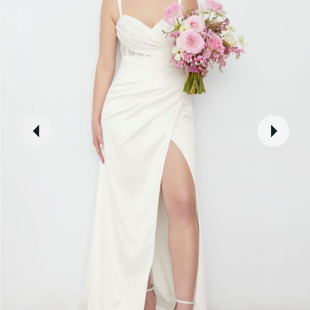 NWT UNALTERED Sexy Satin Gown